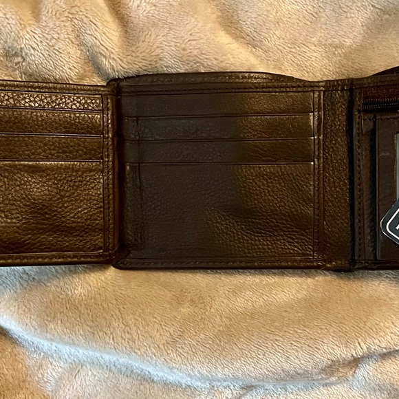 Triona Wallet Leather Made in Ireland Donegal Tweed Never Used New with Tag - Picture 8 of 10